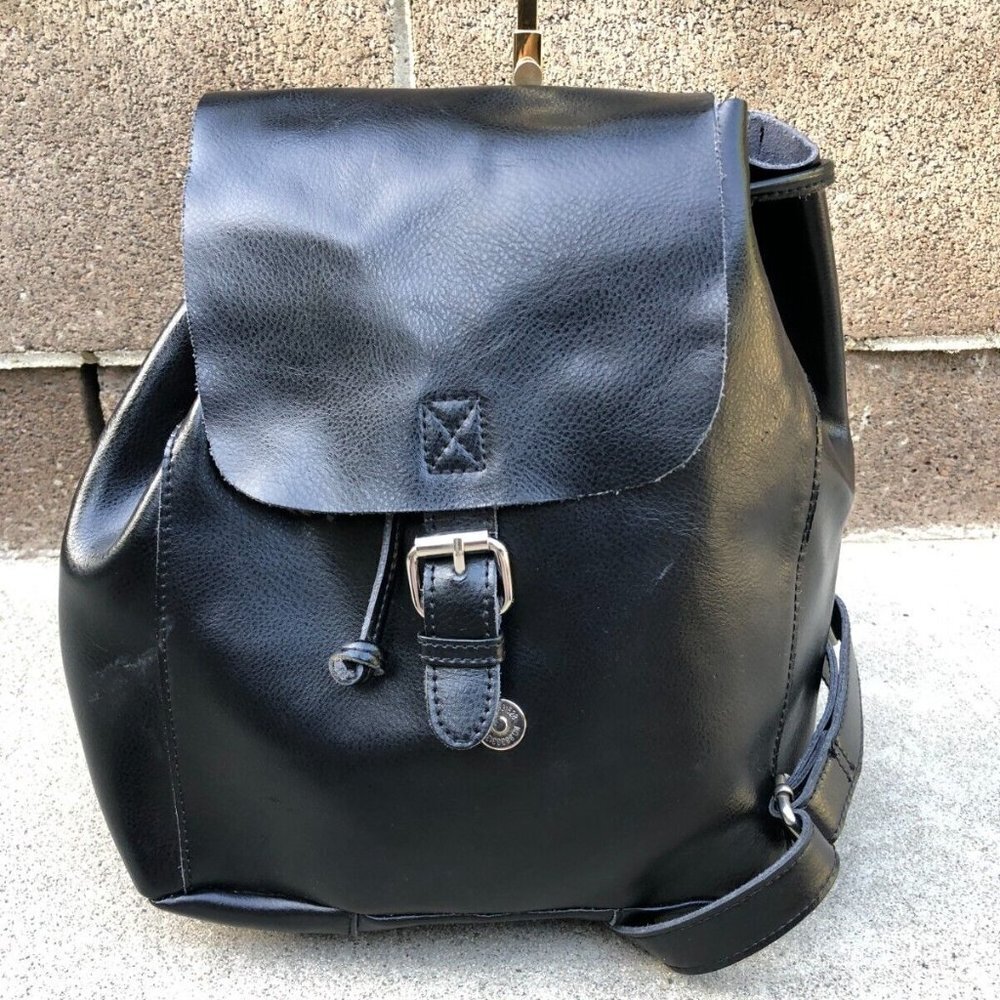 CO-LAB BY CHRISTOPHER KON Leather Backpack Women's Black Small Bag Purse​​​​​